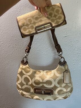 Coach Kristen purse and wallet set